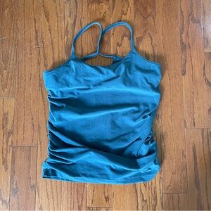 Beyond the Bump Teal Double-Strap Tank Top